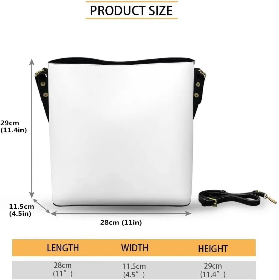 HUGS IDEA Women Bucket Bags Leather Purse Handbag Shoulder Bag for Ladies Purse Crossbody Wallet Bag