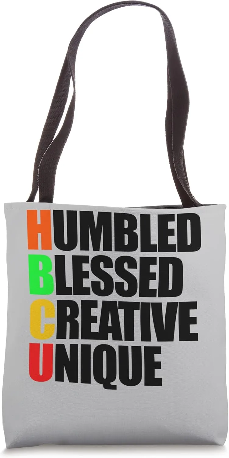 Humbled Blessed Creative Unique Historically Black U HBCU Tote Bag