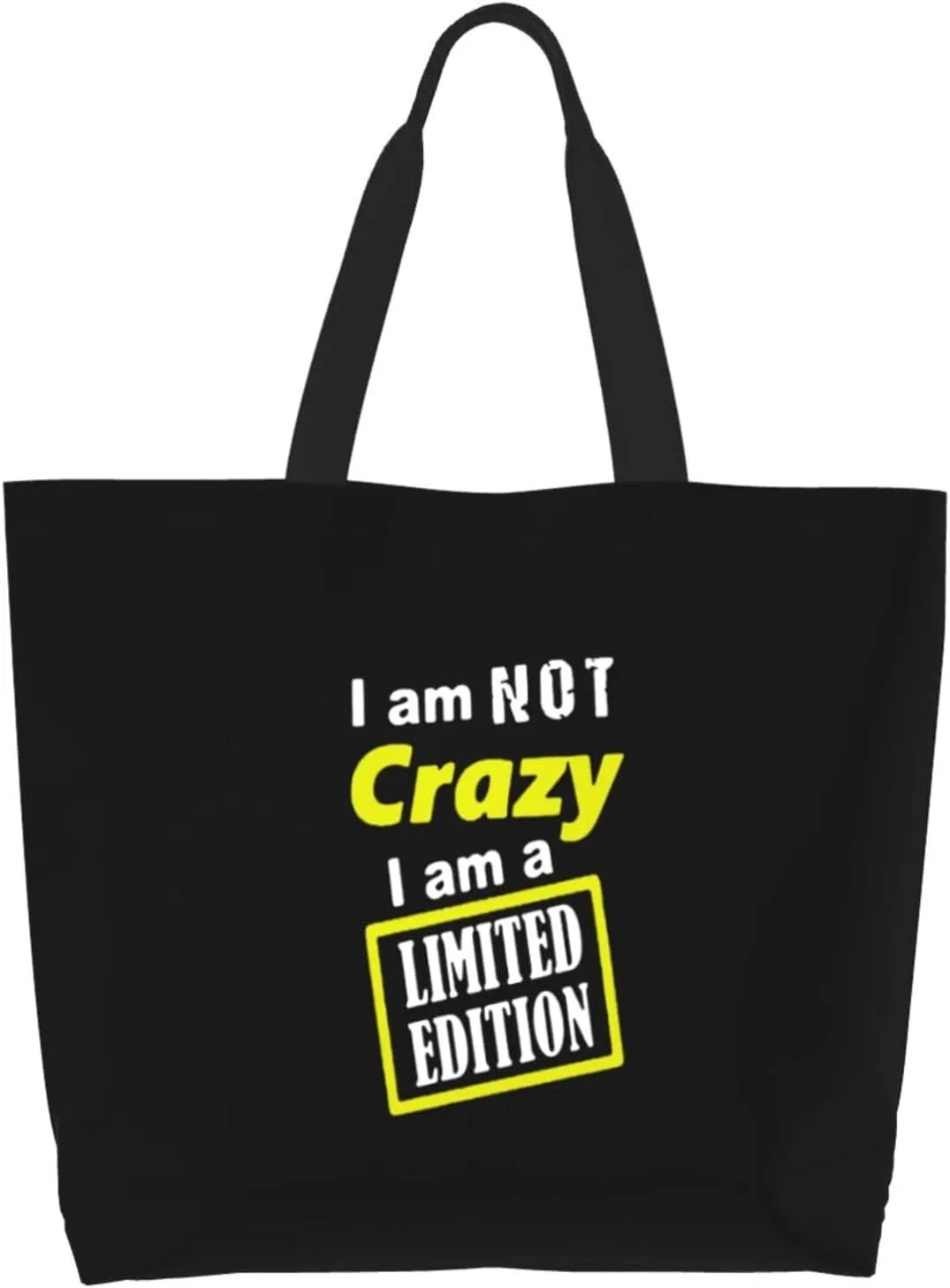 I Am A Limited Edition Women'S Lightweight Canvas Handbag Waterproof Reusable Shopping Bag