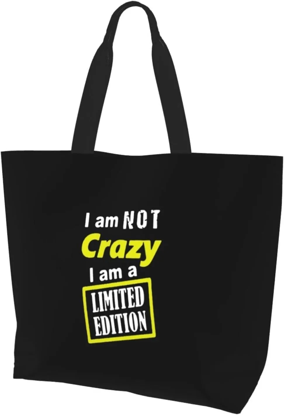 I Am A Limited Edition Women'S Lightweight Canvas Handbag Waterproof Reusable Shopping Bag