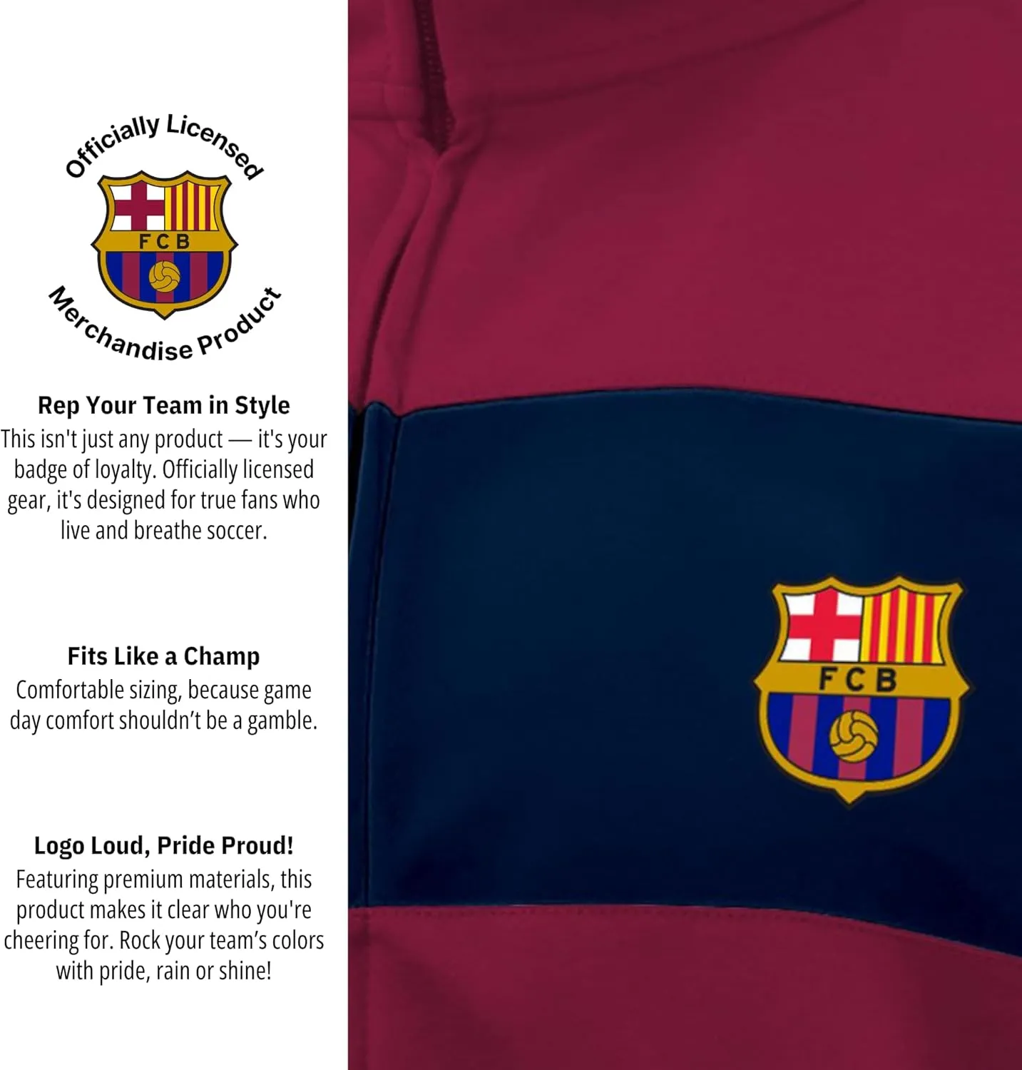 Icon Sports Officially Licensed Mens Soccer Track Jacket – Full Zip Active Top – Lightweight Football Club Team Apparel
