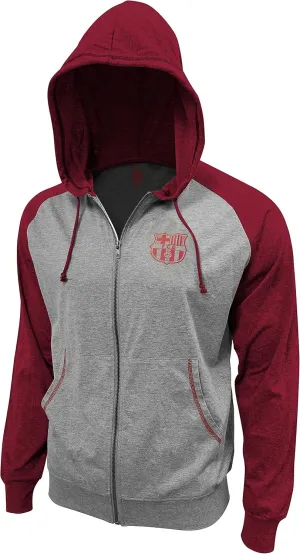 Icon Sports Soccer Hoodie Jacket – Official Men’s Lightweight Football Club Team Logo Full Zip Up Casual Training Adult Top