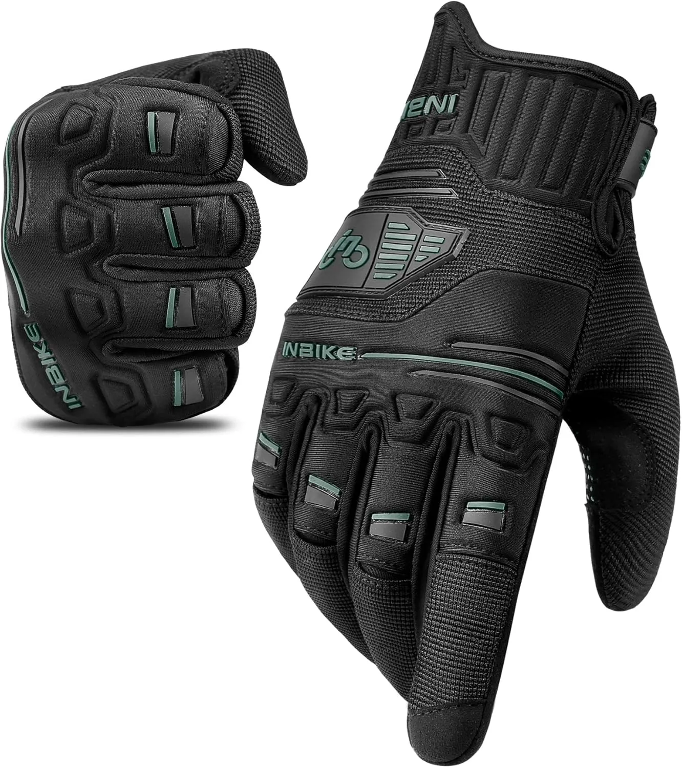 INBIKE Cycling Gloves Bike Glove Anti Slip Shock Absorbing Adjustable Breathable Padded MTB Racing Sports Gloves…