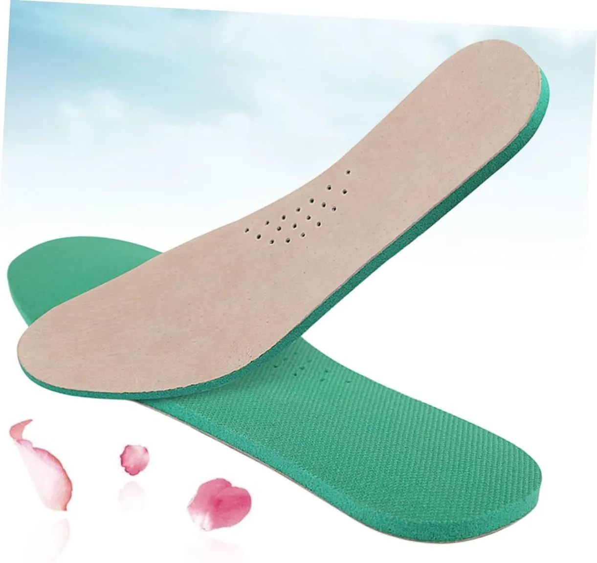 Insoles Sheepskin Insoles for Standing Day Breathable Sports for Women's Men's Shoes