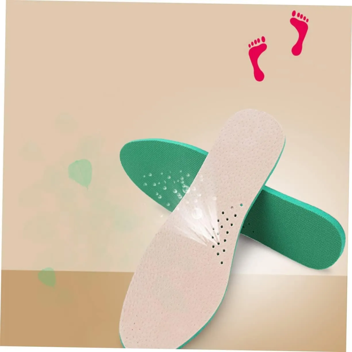 Insoles Sheepskin Insoles for Standing Day Breathable Sports for Women's Men's Shoes
