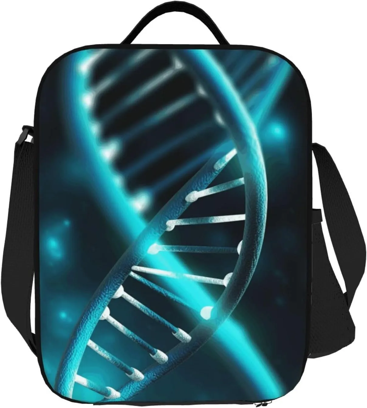 Insulated Lunch box for Men Women Reusable Lunch Bag Science Gene Strand Cooler Tote Bags for Work Picnic