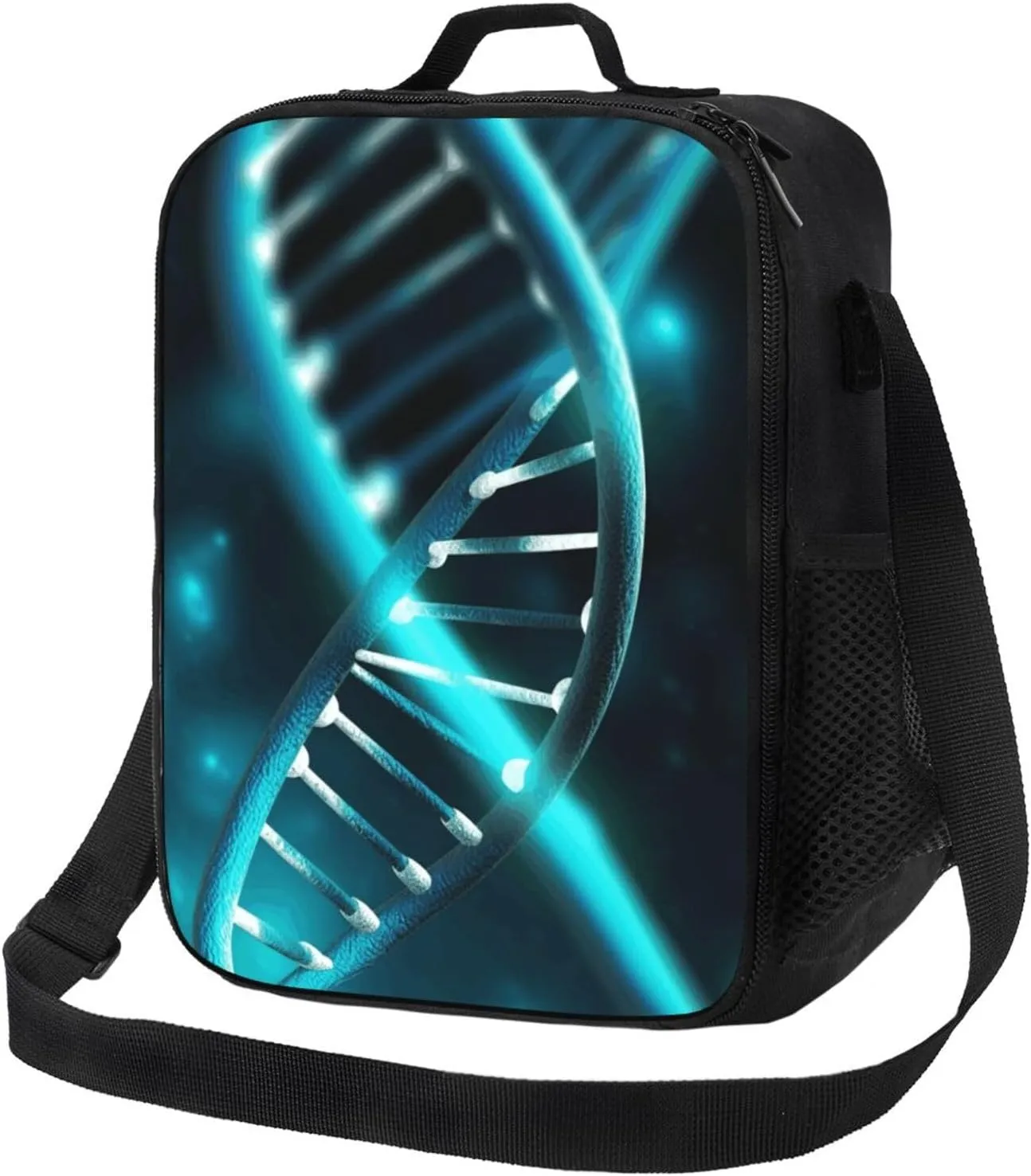 Insulated Lunch box for Men Women Reusable Lunch Bag Science Gene Strand Cooler Tote Bags for Work Picnic