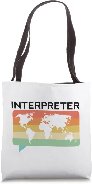 Interpreter Language Translation Court Student Oral Medical Tote Bag