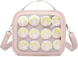 Ita Bag Storage Pin Crossbody Bag for Women Girls Gift, Pin Shoulder Bag for Sports Pins, Memorial Pins, Travel Brooches