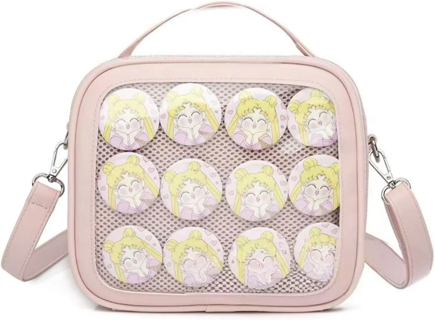 Ita Bag Storage Pin Crossbody Bag for Women Girls Gift, Pin Shoulder Bag for Sports Pins, Memorial Pins, Travel Brooches