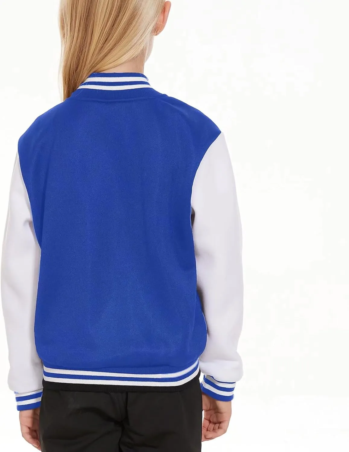 Jeecoin Kids Baseball Jackets Boys Girls Varsity Bomber Jacket Casual Lightweight Sports School Jacket