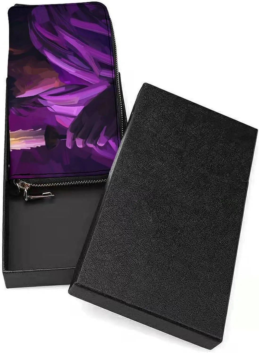 Jesus with A Candle Light PU Leather Clutch Long Bifold Wallet, Coin Purse Credit Pass Case, Durable Card-Holder Money Storage for Women Men