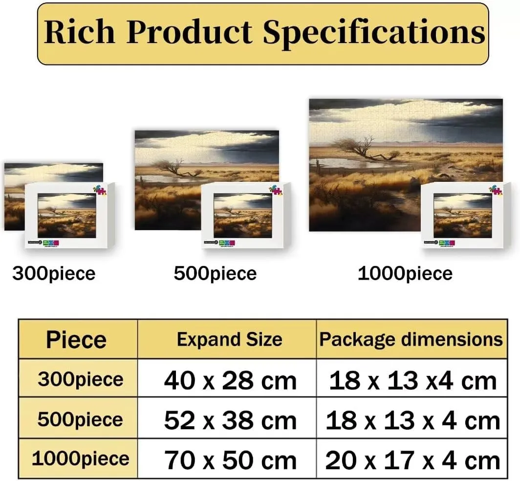 Jigsaw Puzzles 500 Piece for Adults - Western Winchester Pheasant Wooden Puzzle Fun Games Stress Relief Toys for Home Decor Living Room Decor