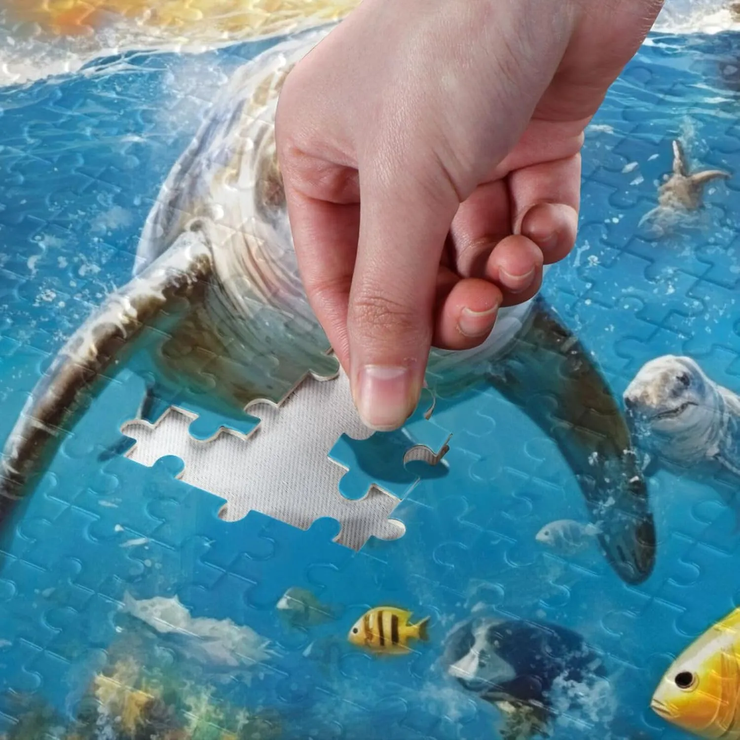 Jigsaw Puzzles 500 Pieces for Adults Kids Shrak Fish Undersea Educational Fun Family Game 202A2175