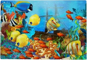 Jigsaw Puzzles Toy Kid Educational Games Brain Challenge Adults Art DIY ﻿Coral Reef Fish Child Leisure Game Suitable Family Friends 500PCS