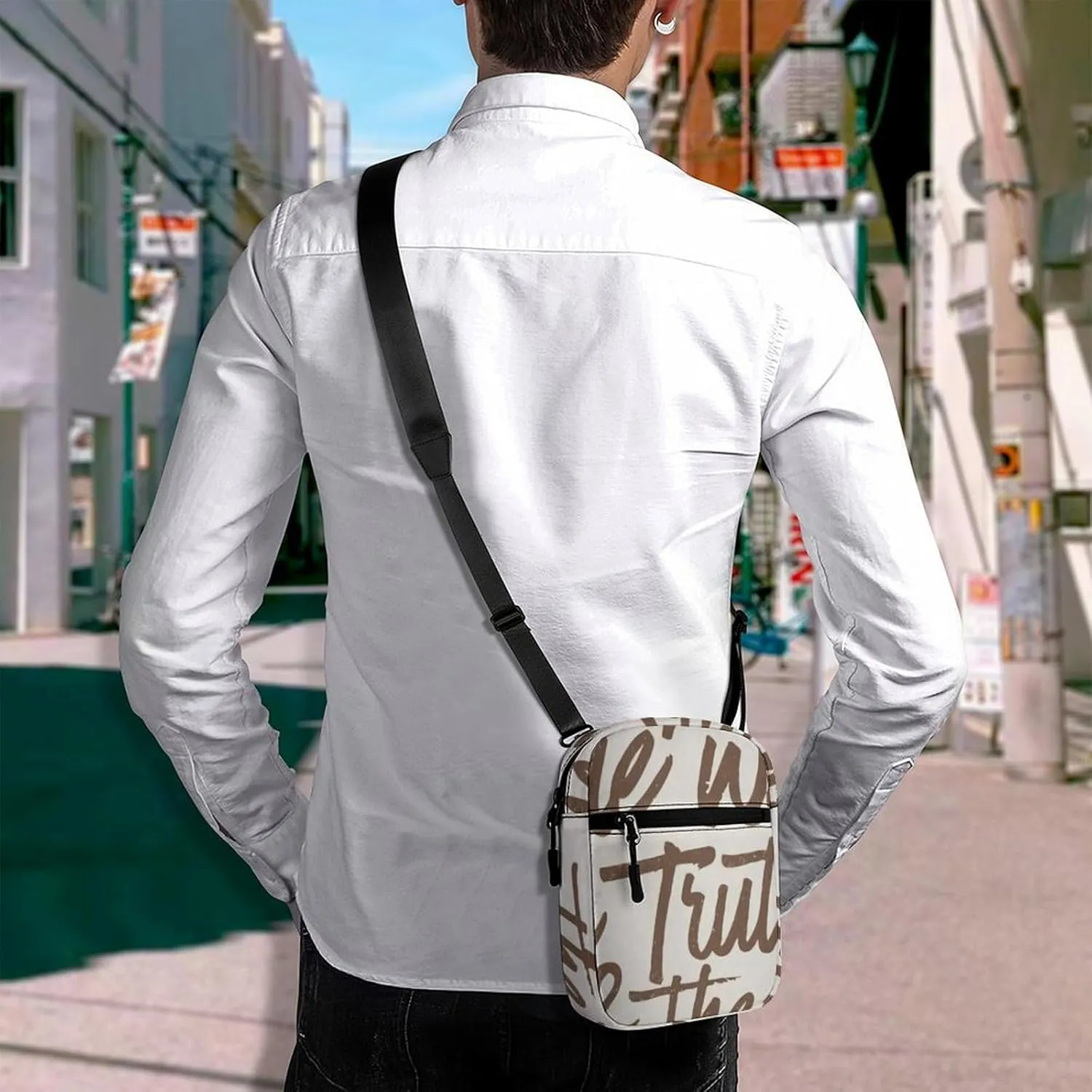 John I Am The Way The Truth And The Life Crossbody Bag Small Shoulder Bag Waterproof, Lightweight And Convenient