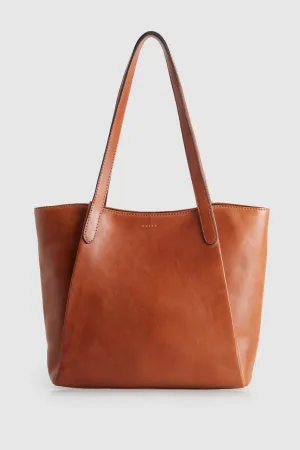 Josie Leather Soft Fold Tote Bag