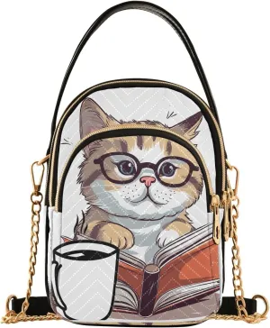 JSTEL Small Crossbody Bag for Women with Compartments,Long Strap Crossbody Purse Polyester Phone Purse Wallet
