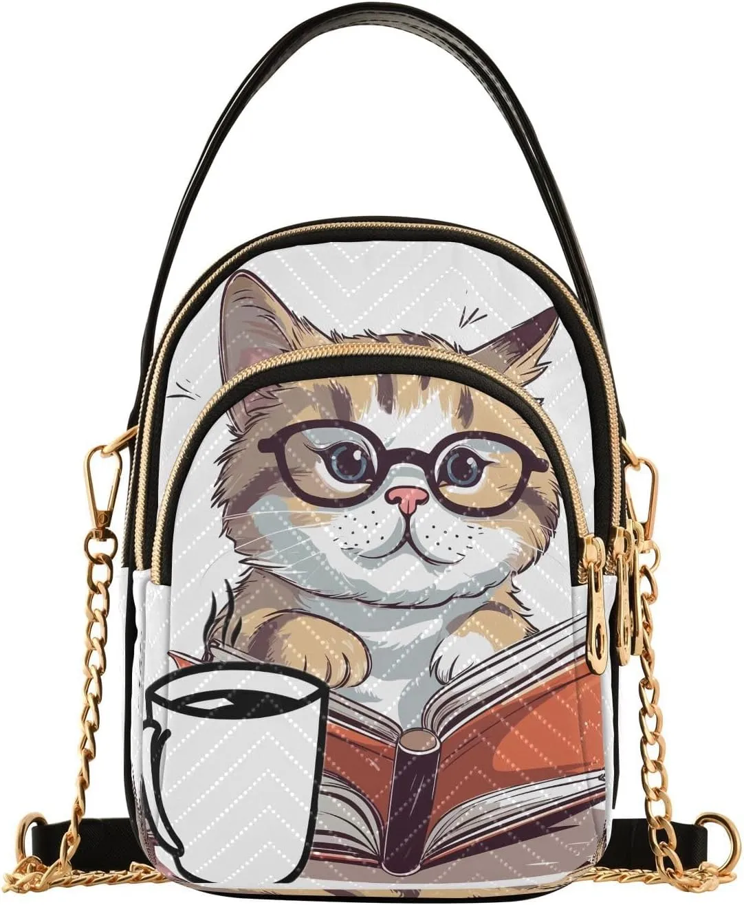 JSTEL Small Crossbody Bag for Women with Compartments,Long Strap Crossbody Purse Polyester Phone Purse Wallet