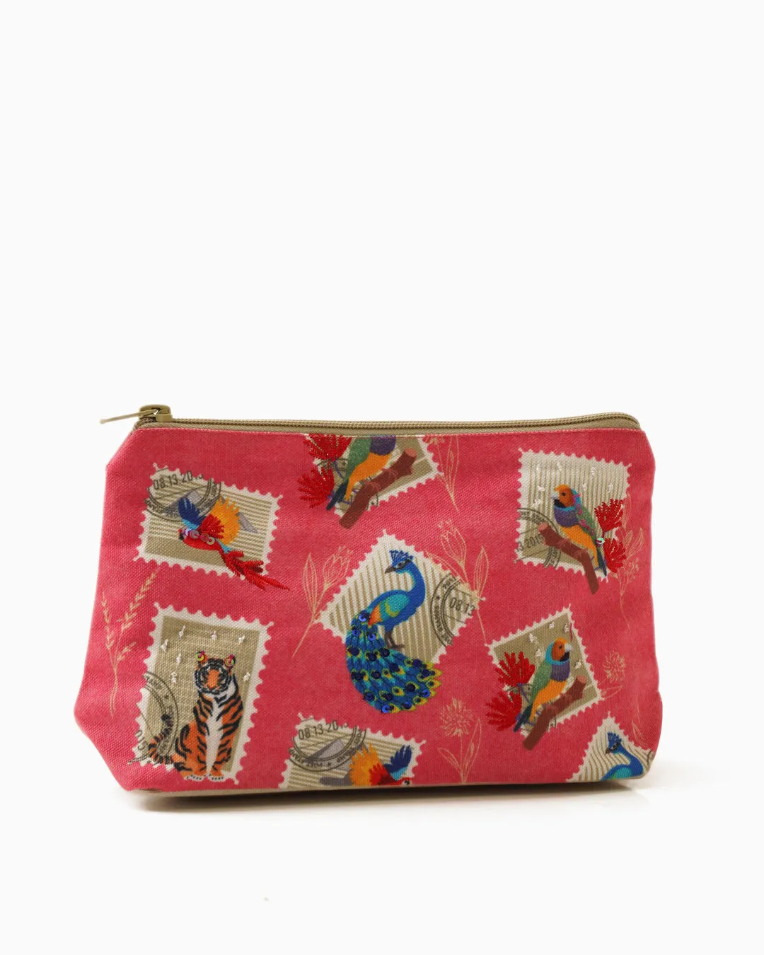 Jungle Stamp Cosmetic Bag