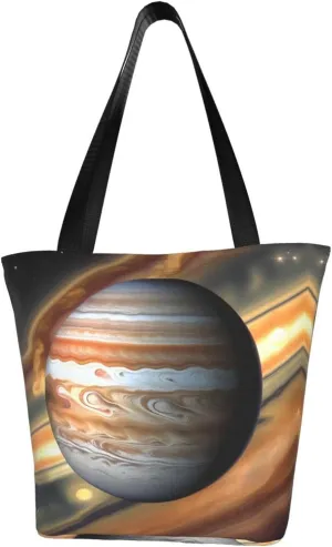 Jupiter Landscape Women's fashion shoulder bag, shopping handbag, suitable for weekend travel shopping shoulder bag messenger bag