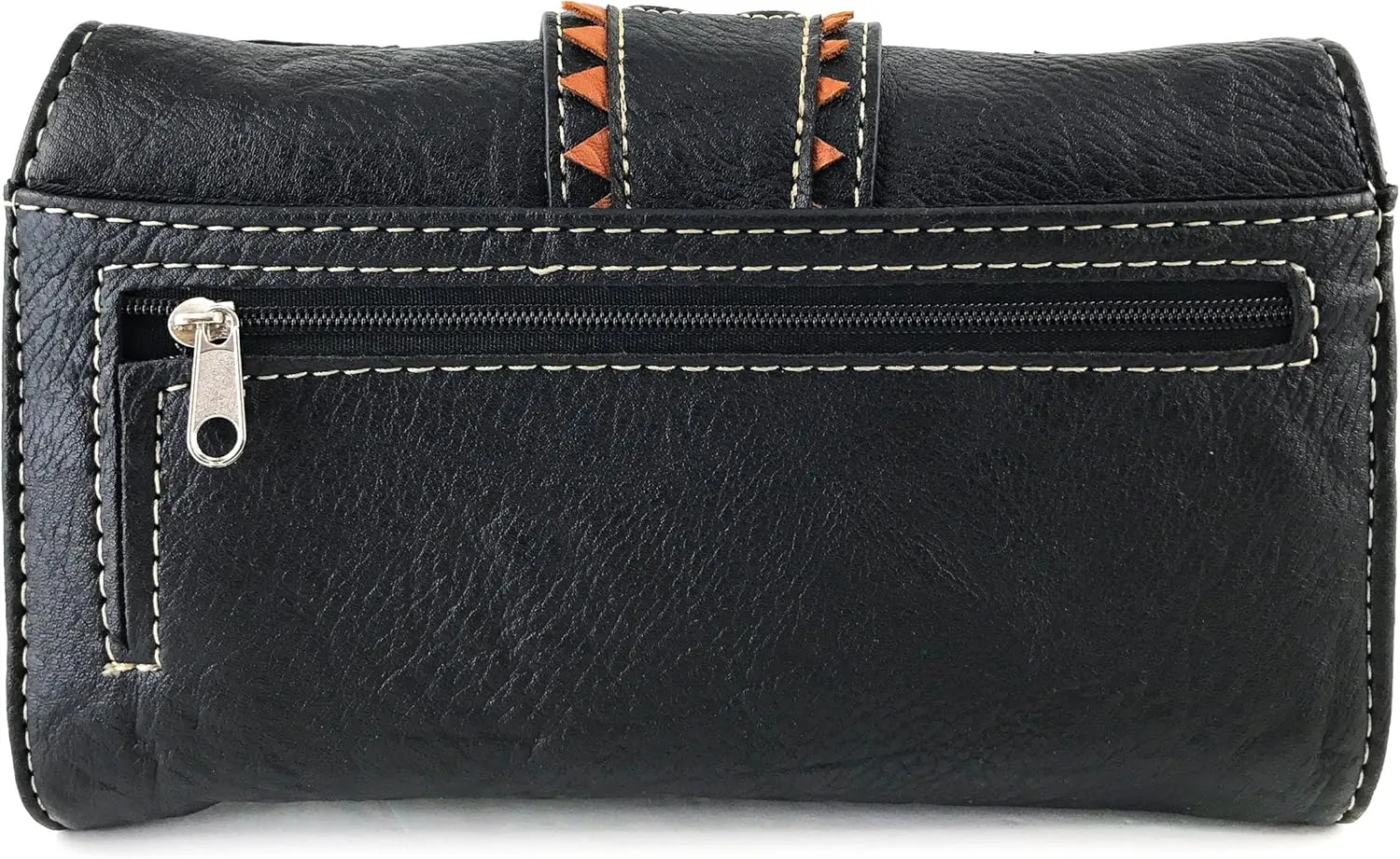 Justin West Abstract Butterfly Buckle Black Conceal Carry Handbag