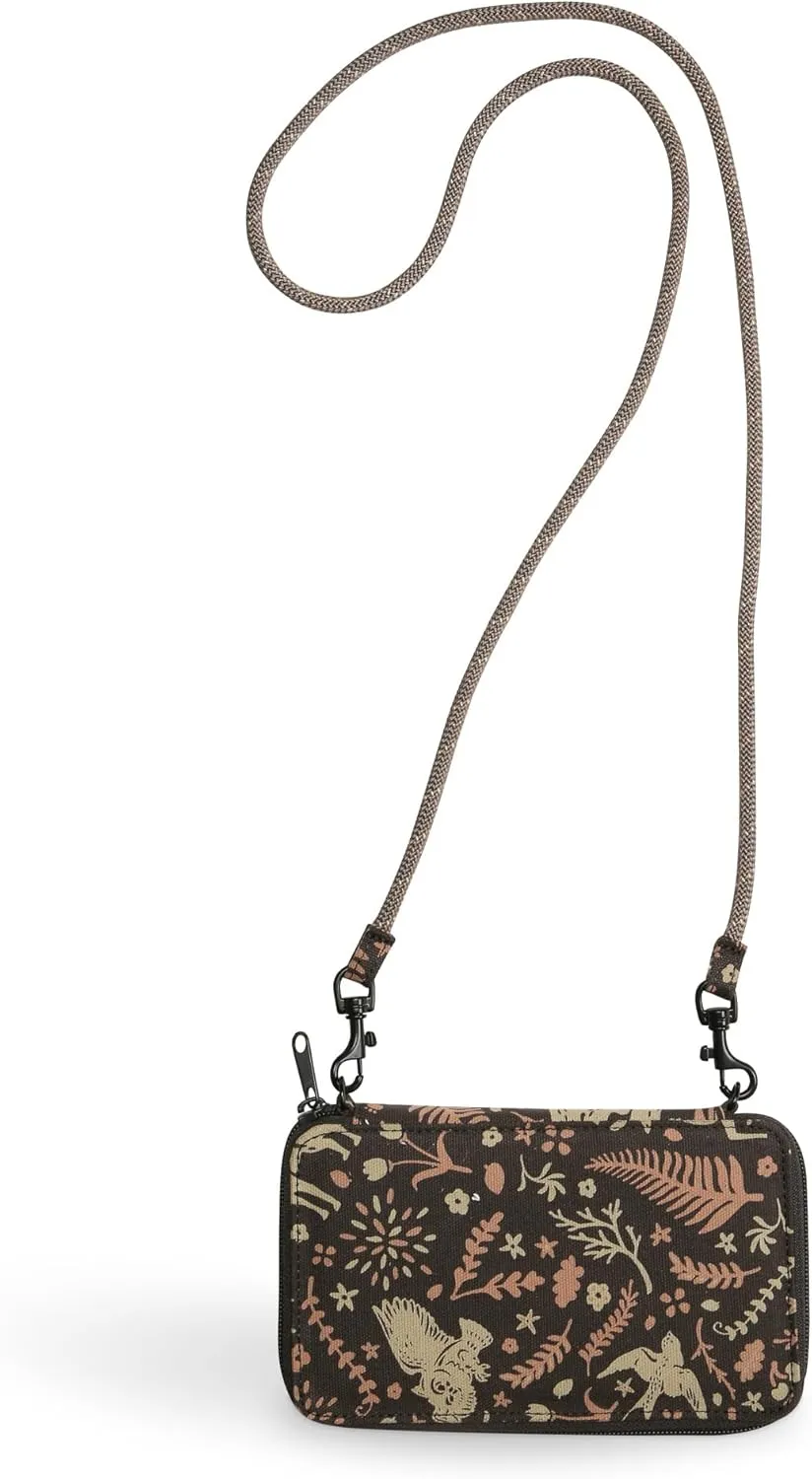 KAVU Go Time Bi-Fold Crossbody Wallet with Rope Strap
