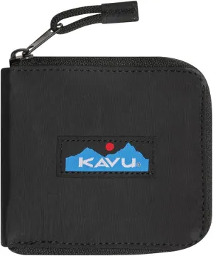KAVU White Water Bifold Zip Wallet - Blackout