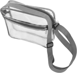 KESYOO Women Transparent Crossbody Makeup Bag Clear Toiletry Storage Holder with Zipper for Travel Compact Organizer for Cosmetics Practical present for Fitness Camping