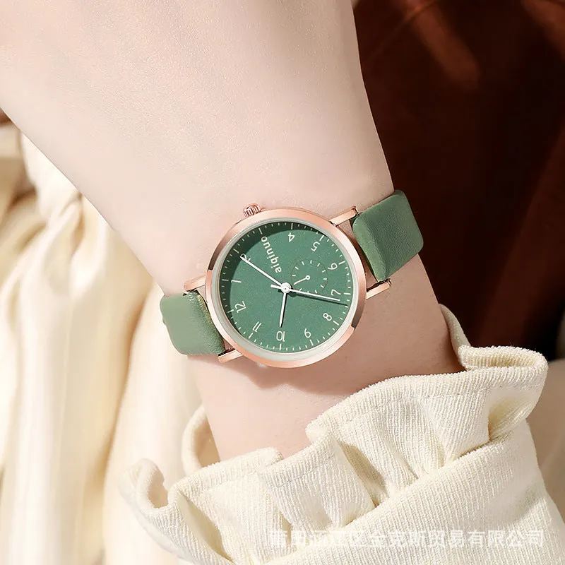 Korean-Style Exam Watch – Simple Waterproof Student