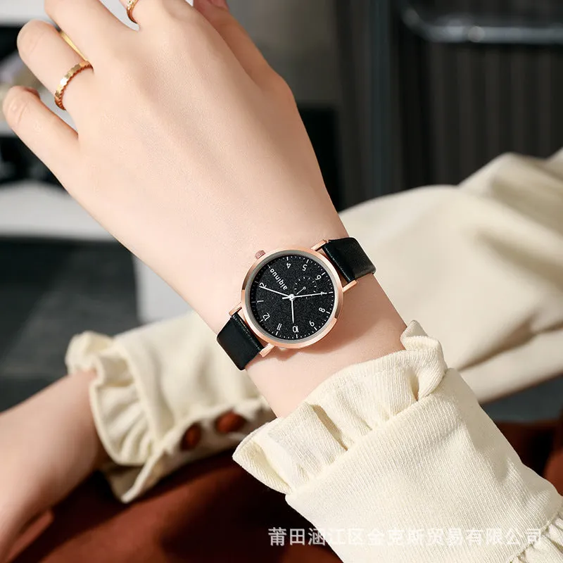 Korean-Style Exam Watch – Simple Waterproof Student