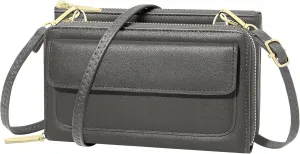 KUKOO Small Crossbody Bag for Women Cell Phone Wallet Purse Mini Shoulder Handbags with Card Slots