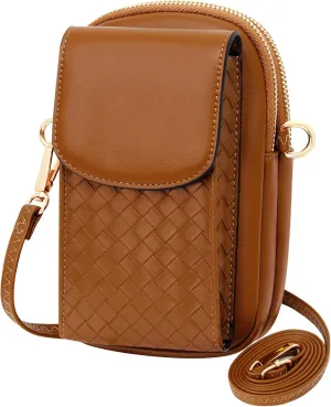 KUKOO Small Crossbody Phone Bags for Women with Card Slots, Cellphone Purse Wallet for Travel Shopping
