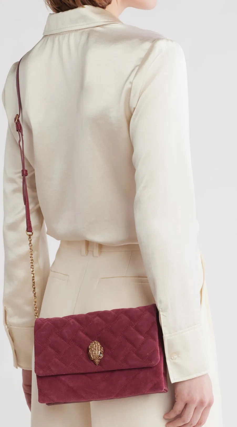 Kurt Geiger Kesington Duet Quilted Leather Bag-PO