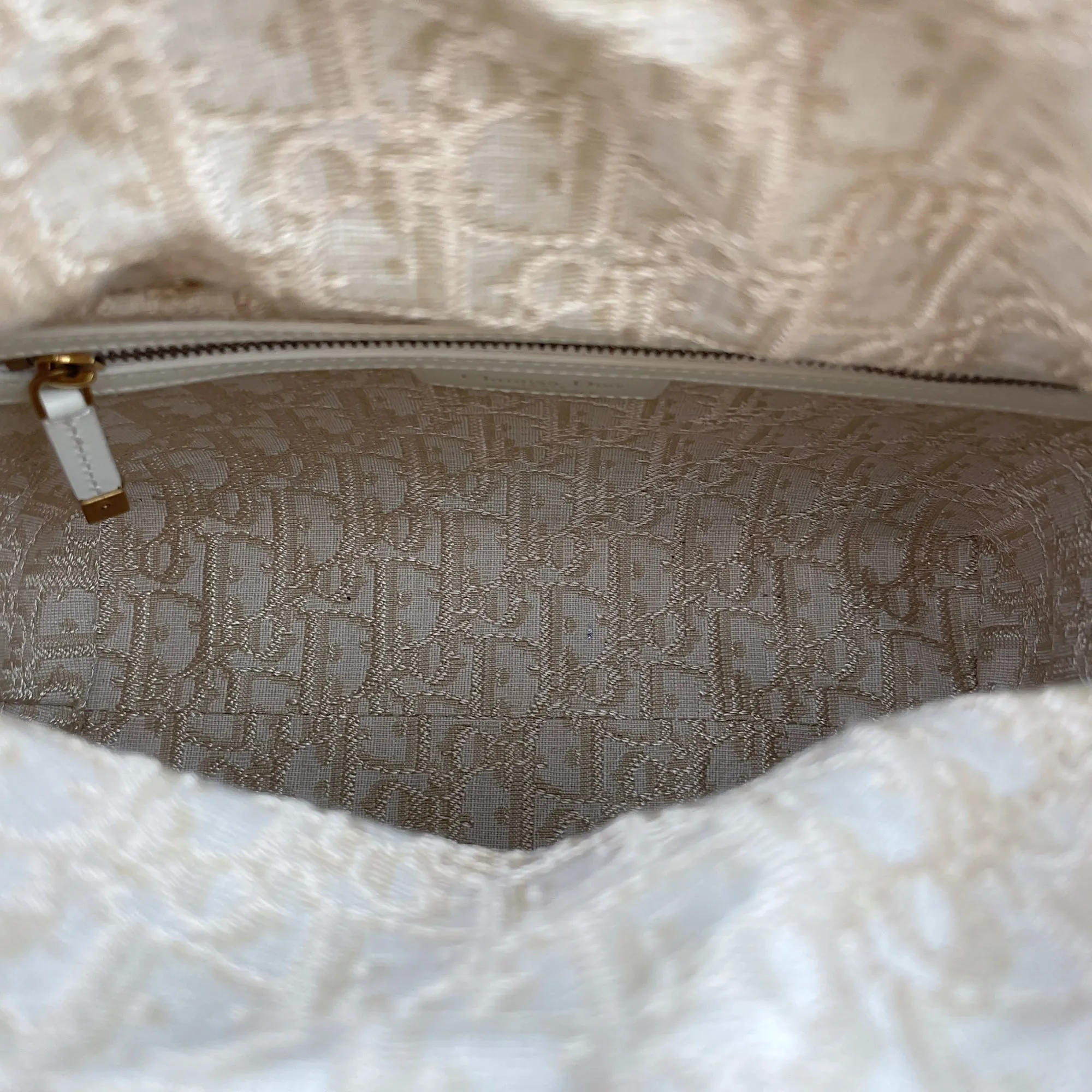Lady Dior Wicker Medium Multi-colour Crossbody Bag in Rattan, cotton canvas, calf, Gold hardware