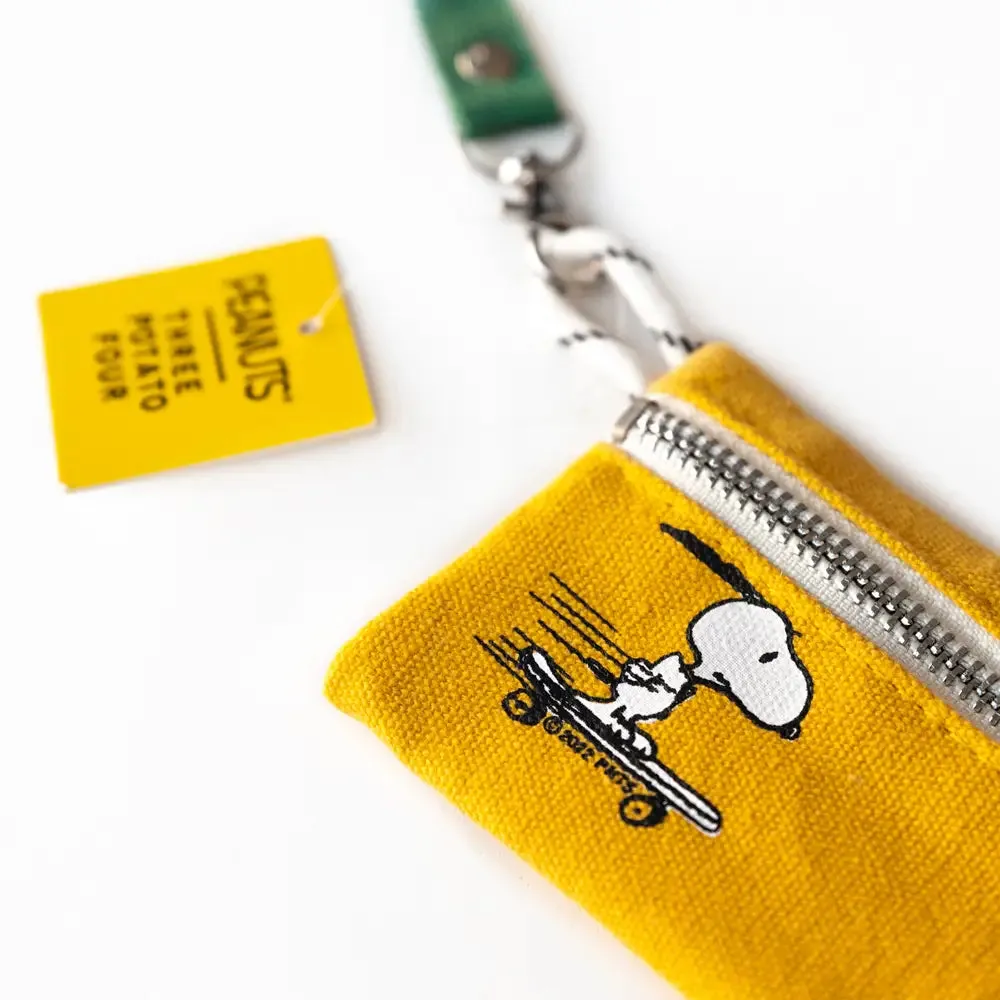 Lanyard Zip Wallet - Snoopy Skateboard