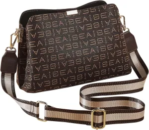 LAORENTOU Vegan Leather Small Crossbody Bags for Women Designer Cell Phone Bag Wallet Purses Adjustable Strap