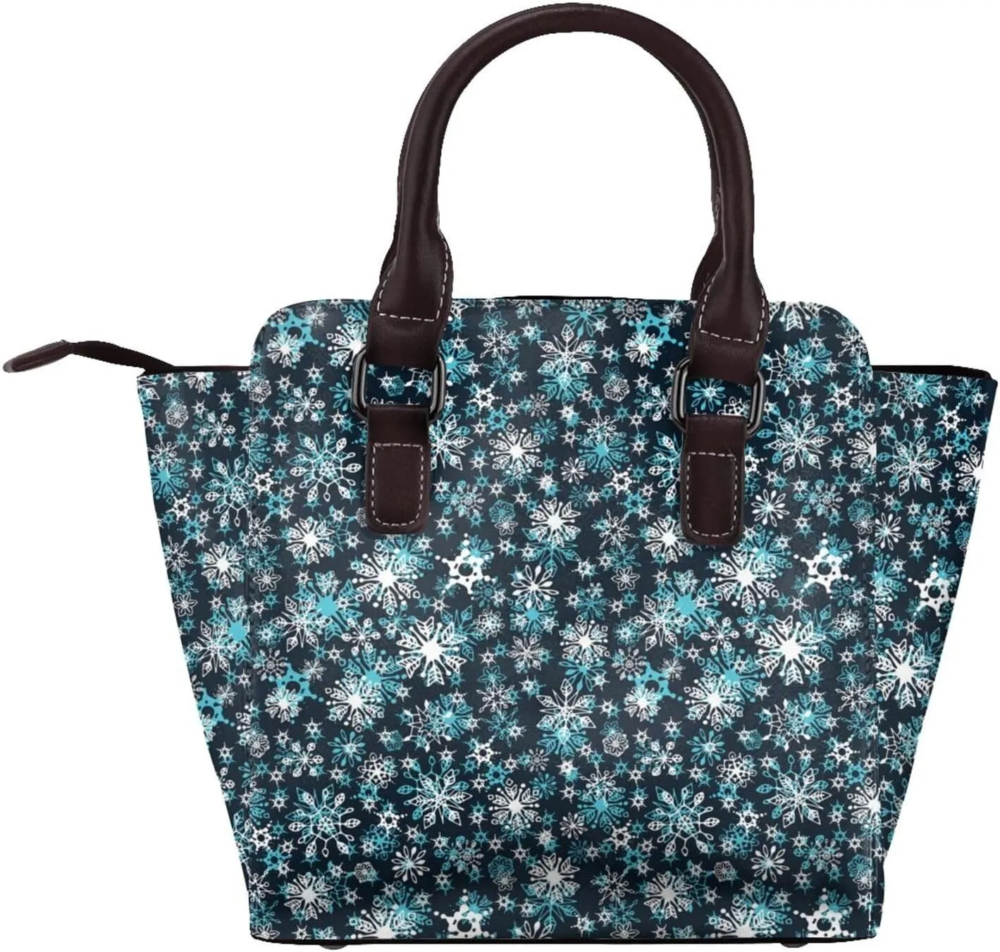 Large Capacity Shoulder Bag for Women PU Leather Shoulder Tote Handbag Studded Clutch Bag