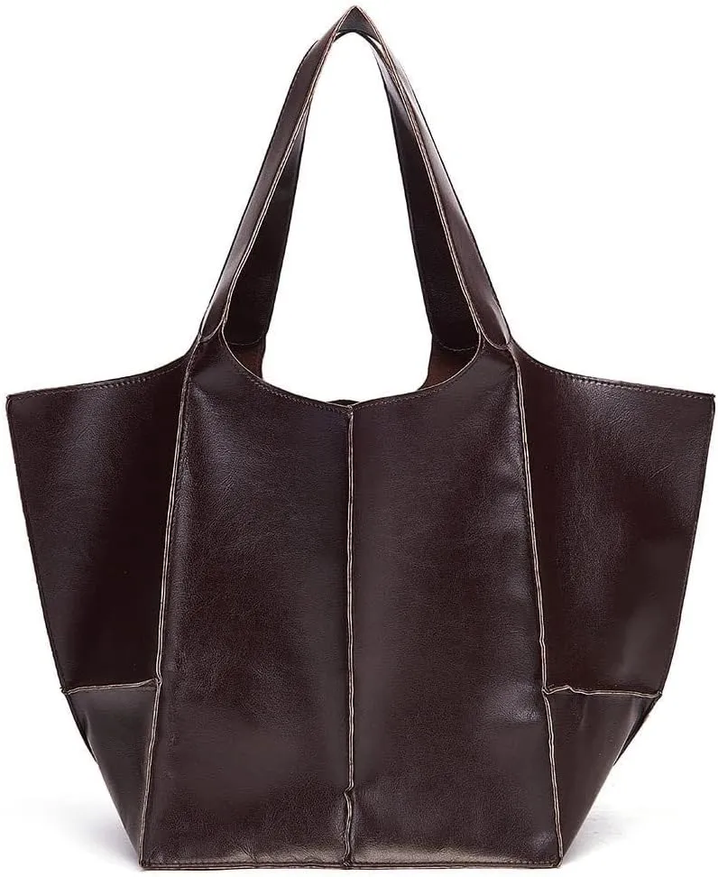 Large Capacity Shoulder Wallet Purse for Work Travel Shopping Women’s Hobo Retro Tote Handbag