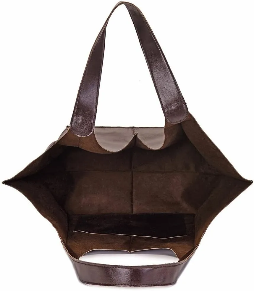 Large Capacity Shoulder Wallet Purse for Work Travel Shopping Women’s Hobo Retro Tote Handbag