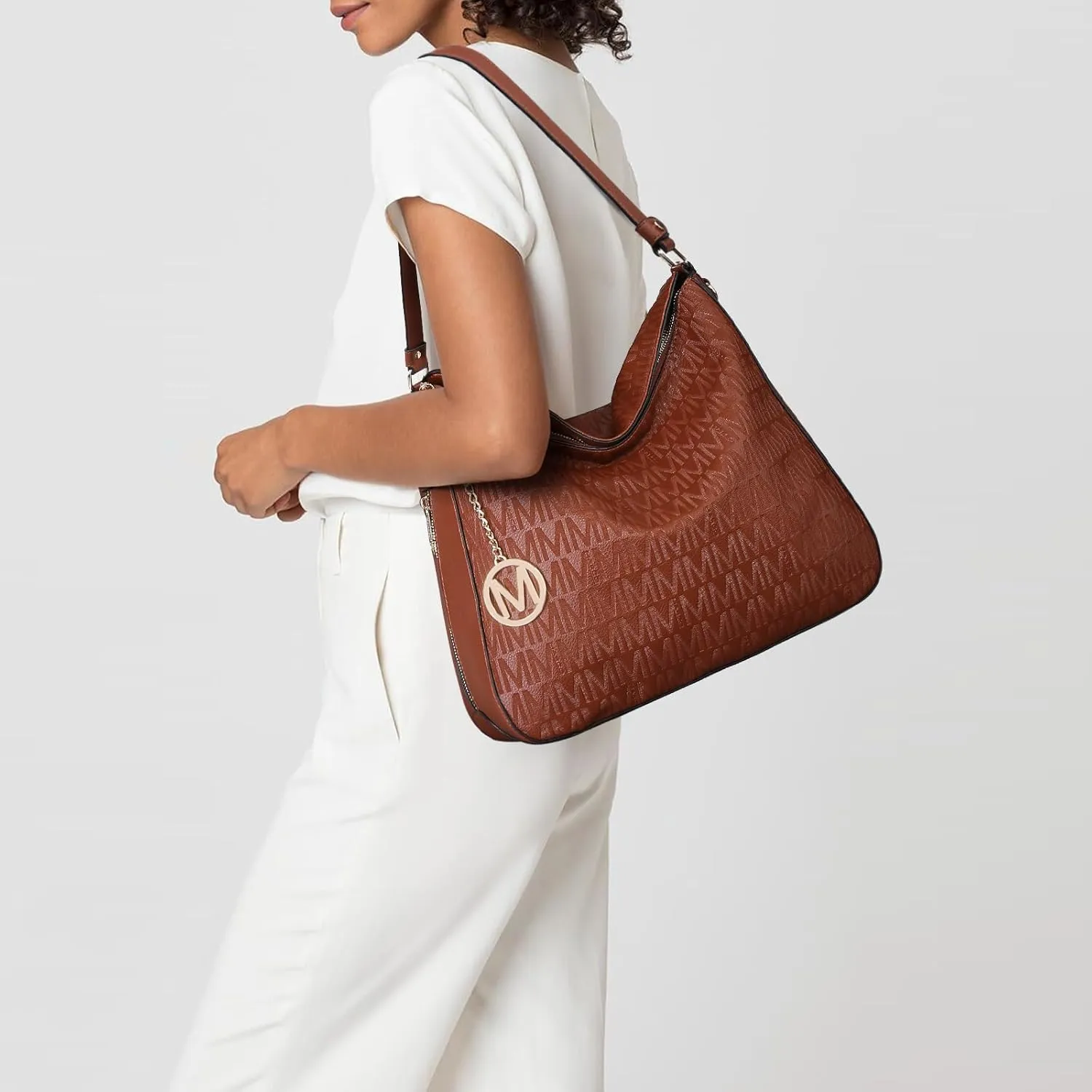 Large Hobo Bags for Women Designer Crossbody Shoulder Purses PU Leather Tote Handbags with Wallet