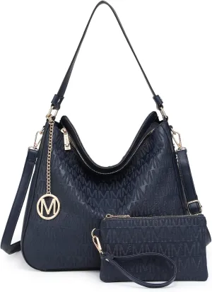 Large Hobo Bags for Women Designer Crossbody Shoulder Purses PU Leather Tote Handbags with Wallet