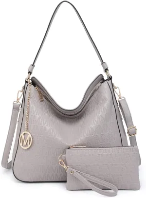 Large Hobo Bags for Women Designer Crossbody Shoulder Purses PU Leather Tote Handbags with Wallet