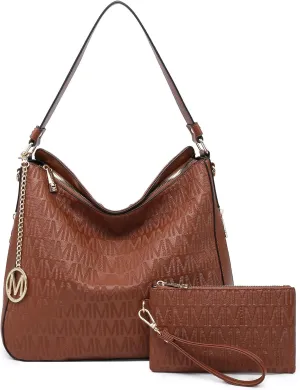 Large Hobo Bags for Women Designer Crossbody Shoulder Purses PU Leather Tote Handbags with Wallet