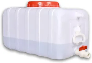 Large Plastic Water Storage Tanks Emergency Water Storage 50L/80L/110L/200L Camping & Hiking Water Storage Water Container Multifunctional Water Tank(Size:200L/53gallon)