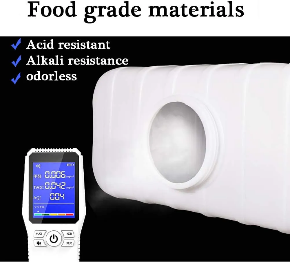 Large Plastic Water Storage Tanks Emergency Water Storage 50L/80L/110L/200L Camping & Hiking Water Storage Water Container Multifunctional Water Tank(Size:200L/53gallon)