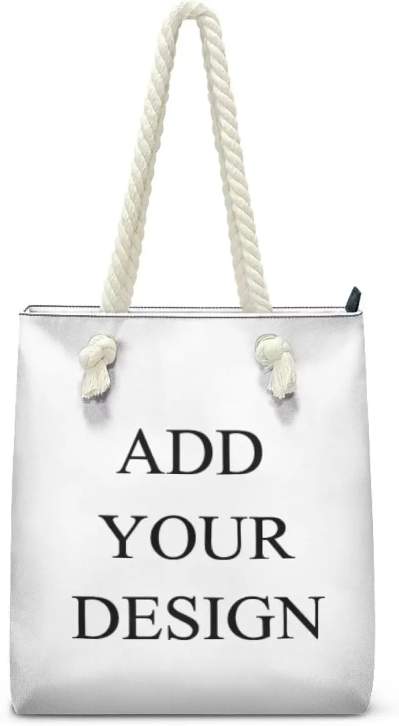 Large Tote Handbags for Women Reusable Grocery Bag Zipper Closure Storage Bag for Daily