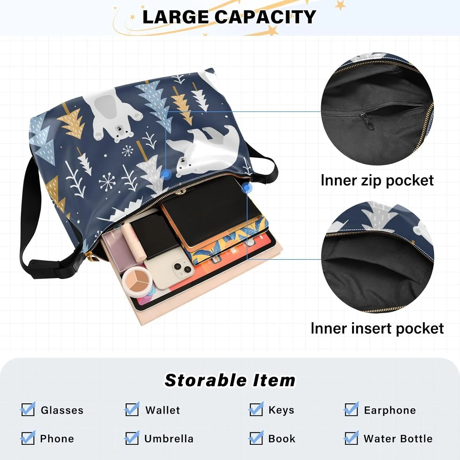 Leather Crossbody Bags for Women Cute Small Crossbody Purse Handbag Purse Shoulder Patternt 1