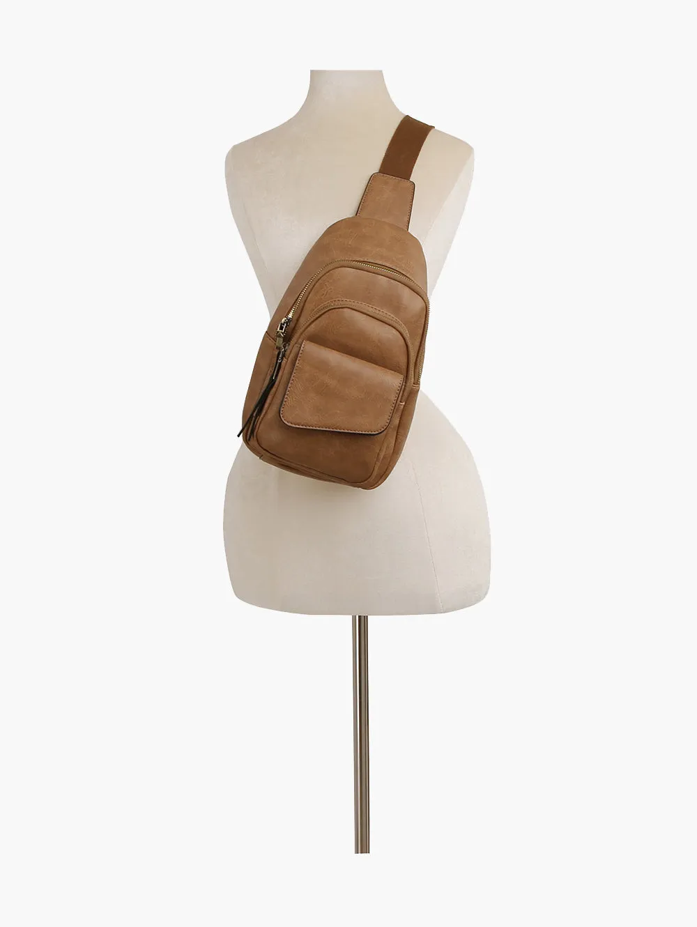 Leather Sling Bag for Women Fanny Pack Daily Uses