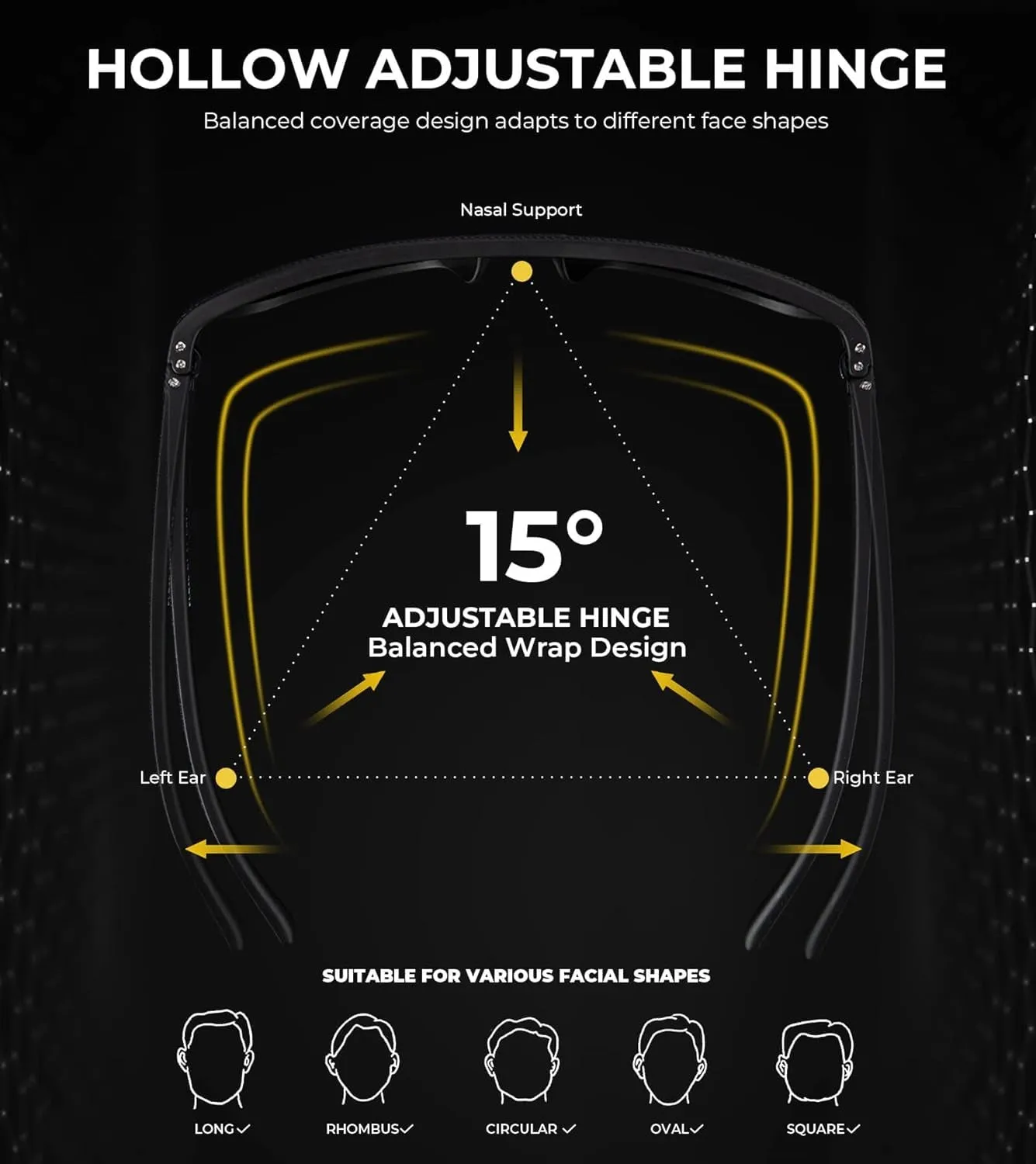Lightweight Polarized Sunglasses with UV Protection